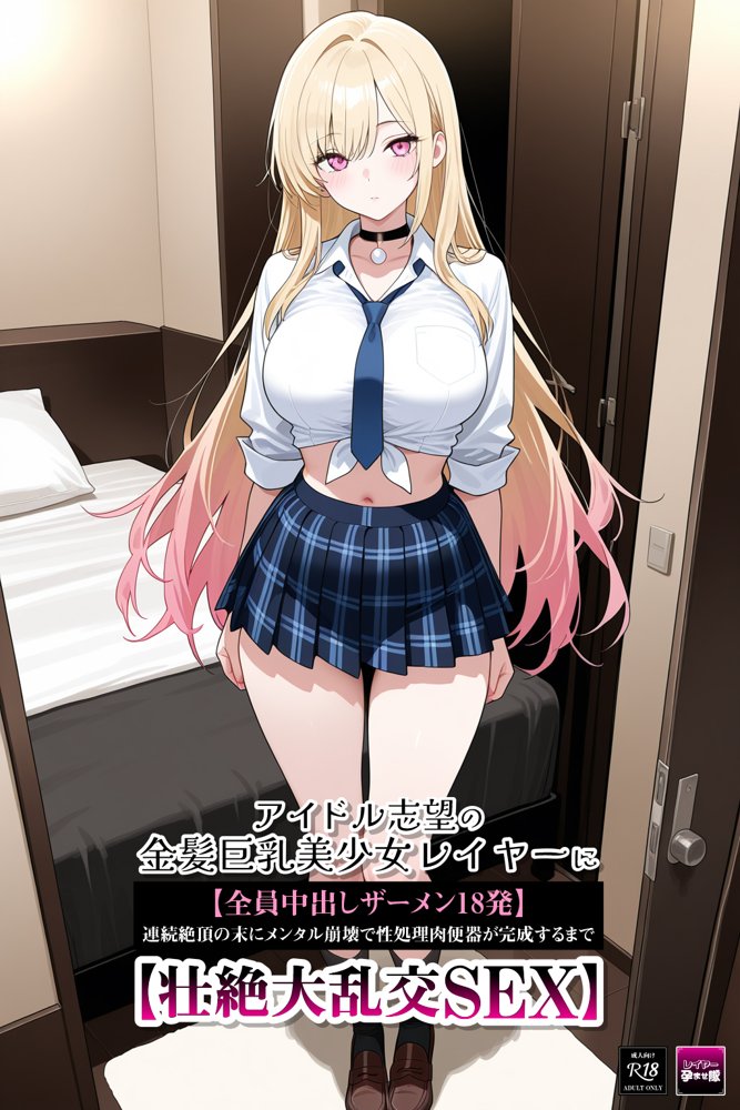 アイドル志望の金髪巨乳美少女レイヤーに【全員中出しザーメン18発】連続絶頂の末にメンタル崩壊で性処理肉便器が完成するまで【壮絶大乱交SEX】第2回＜イメージ:喜多◯海◯（その◯せ替え人形は恋を◯る）風＞【レイヤー孕ませ隊】 無料エロ漫画（同人誌）サンプル画像011