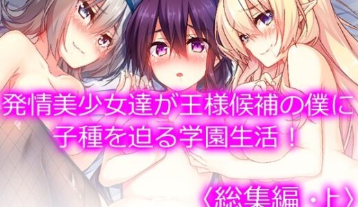発情美少女達が王様候補の僕に子種を迫る学園生活！ ＜総集編・上＞【悶々堂】