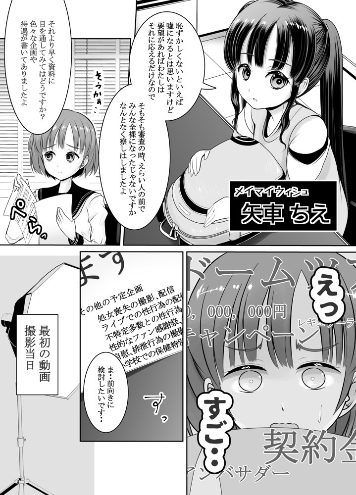 新人露出アイドル まる出し自己紹介配信【梅干しみかん箱】 エロ同人誌画像 007