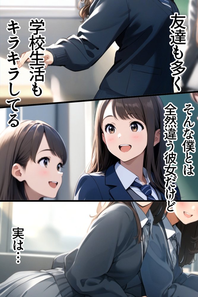 スクールカースト上位J Kと非モテの僕は実はセフレ！でも当然NTRの心配が！？ 「校内恋愛ハマる関係」放課後セックスライフ【vibrant】 エロ同人誌画像 003