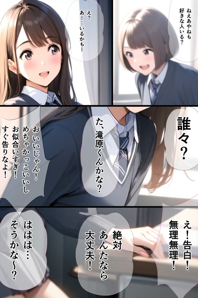 スクールカースト上位J Kと非モテの僕は実はセフレ！でも当然NTRの心配が！？ 「校内恋愛ハマる関係」【vibrant】 無料エロ漫画（同人誌）サンプル画像025
