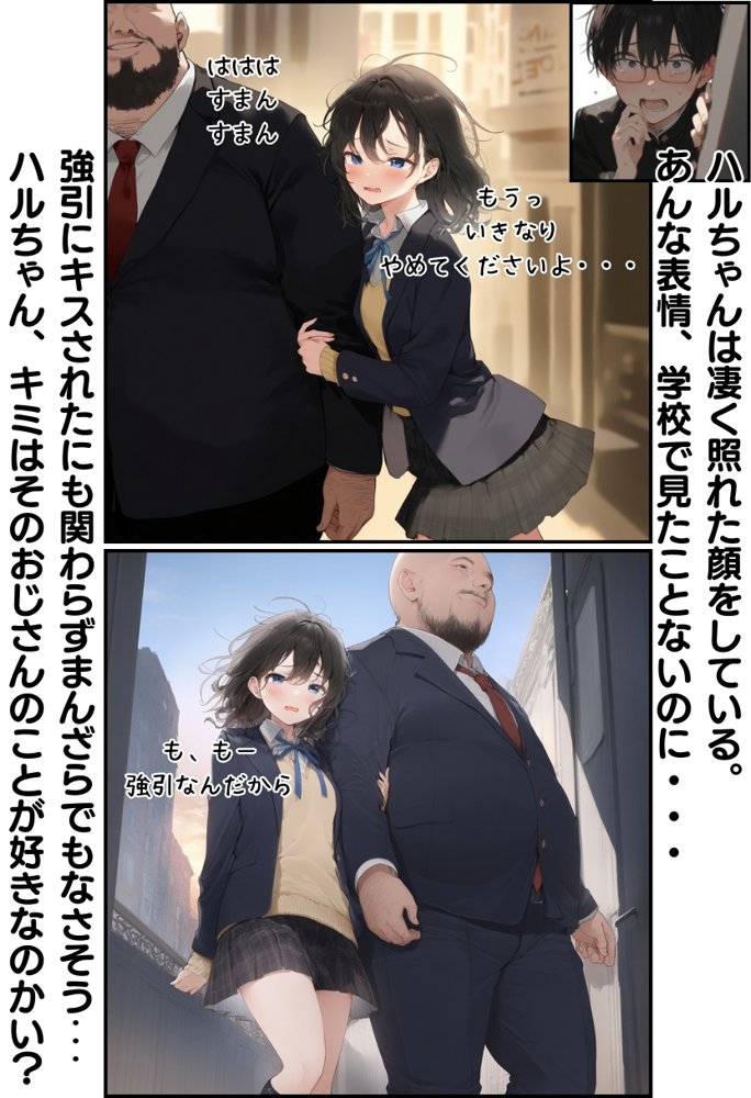 地味で華奢な裏垢女子がおじさんに甘やかされてハメ撮り撮影〜BSS編、僕が先に好きだったのに〜【種付け出版】 エロ同人誌画像 045
