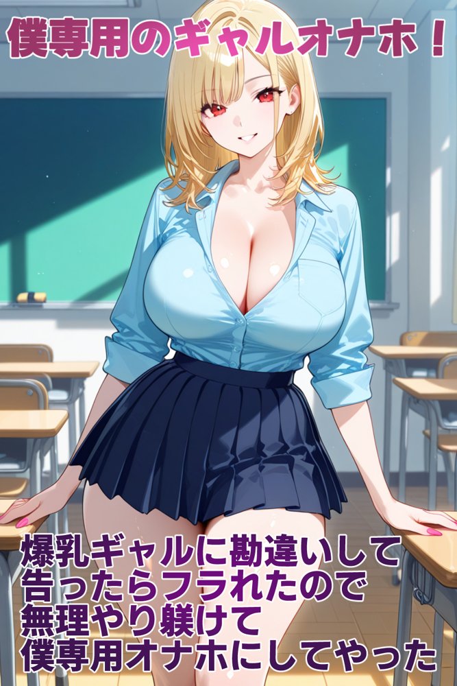 僕専用のギャルオナホ！  爆乳ギャルに勘違いして告ったらフラれたので、無理やり躾けて僕専用オナホにしてやった【性欲解放戦線 【性欲が理性を超えちゃう系】】 無料エロ漫画（同人誌）サンプル画像001