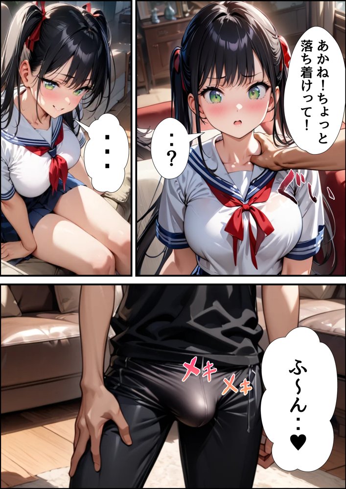 巨乳同級生と親がいない間にエッチな遊びした話【巨乳JKマニア】 エロ同人誌画像 007