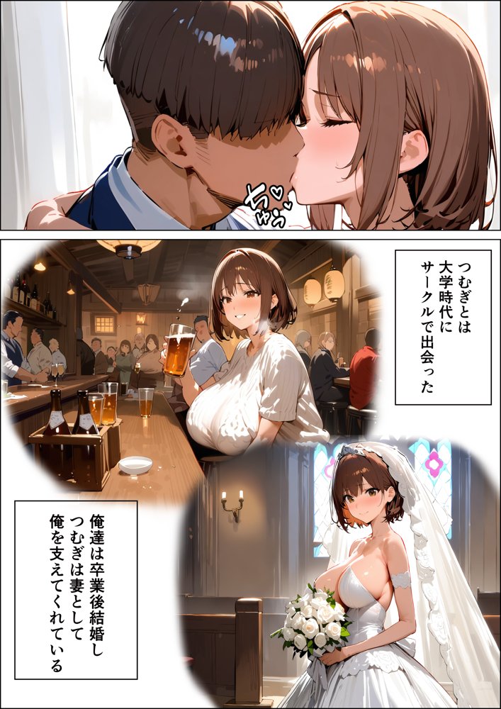 爆乳妻がアスリートのナンパDMで寝取られる話【clubB】 エロ同人誌画像 003