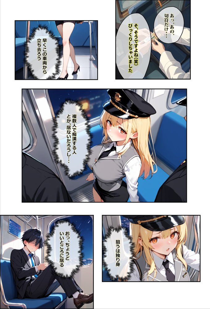 痴●されたいだけの学年1位をNTRの中で肉便器にした話〜中出し列車で働くビッチ〜【エロマンガールズ】 無料エロ漫画（同人誌）サンプル画像009