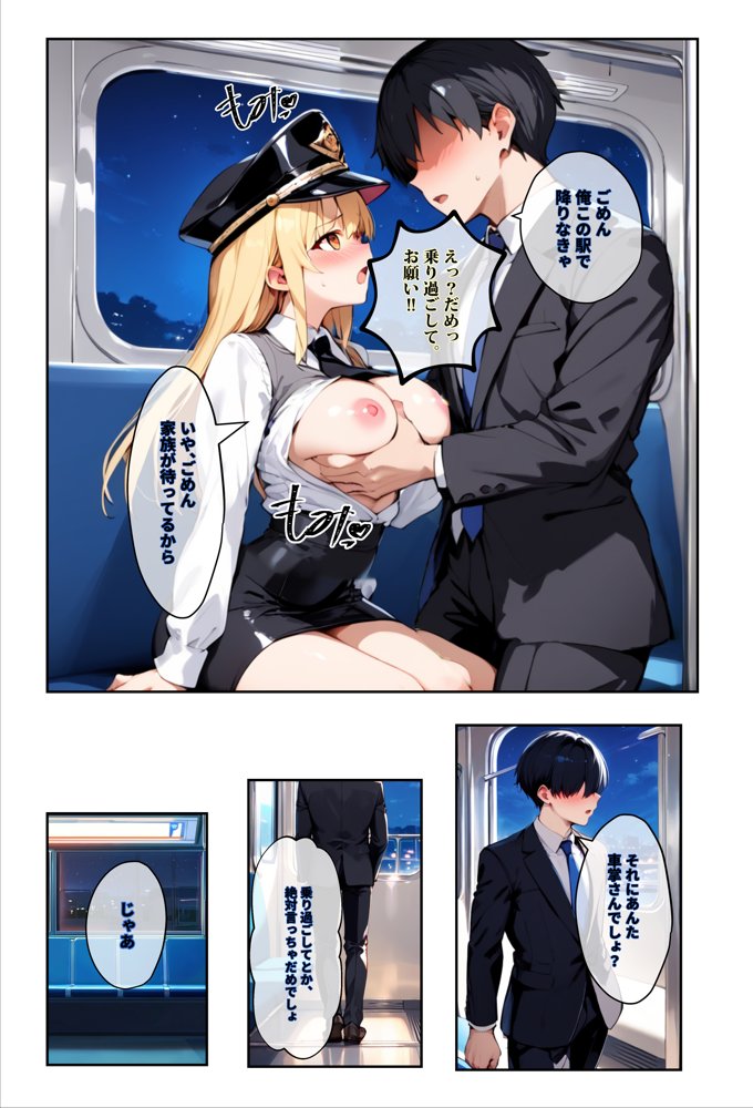 痴●されたいだけの学年1位をNTRの中で肉便器にした話〜中出し列車で働くビッチ〜【エロマンガールズ】 無料エロ漫画（同人誌）サンプル画像021