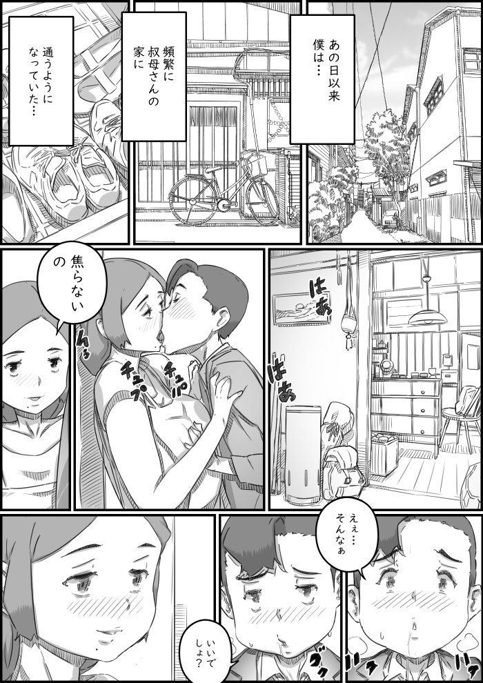 母子スワップ02 叔母さんって結構簡単だよね？【ヒレカツ】 エロ同人誌画像 005