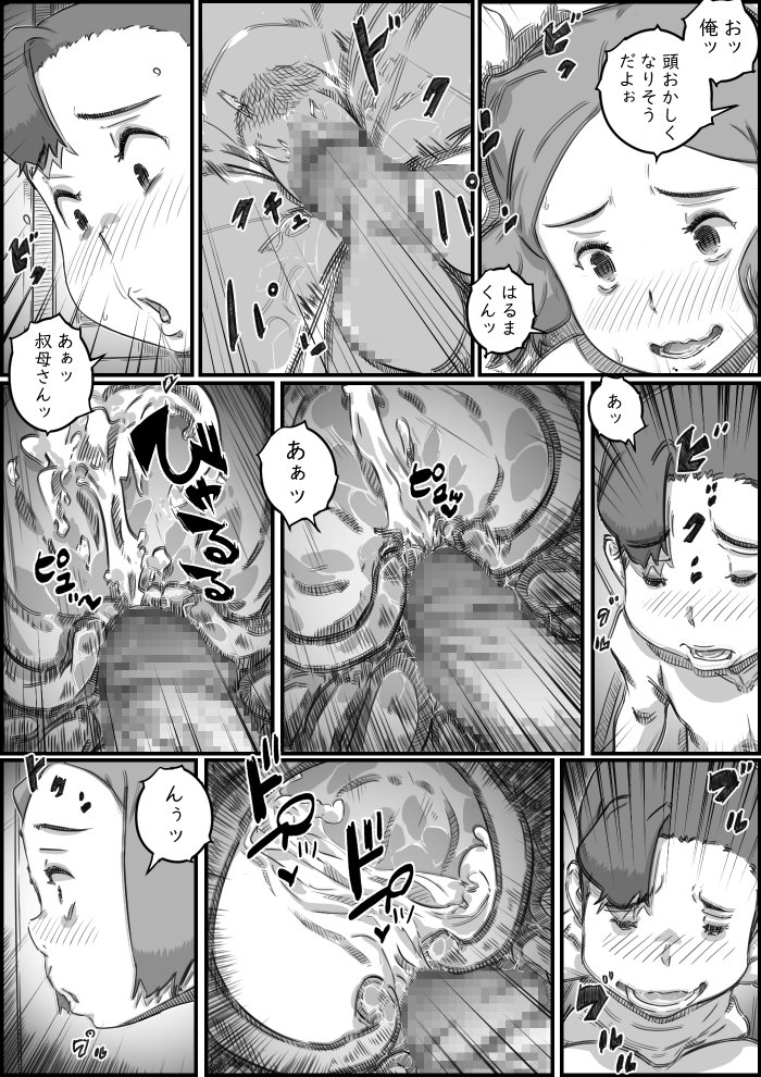 母子スワップ02 叔母さんって結構簡単だよね？【ヒレカツ】 エロ同人誌画像 020