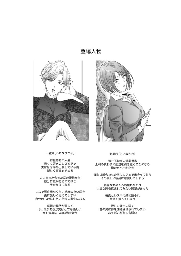 ノンケ女、レズビアン人妻にNTRます。総集編【かみしまあきら】 エロ同人誌画像 052