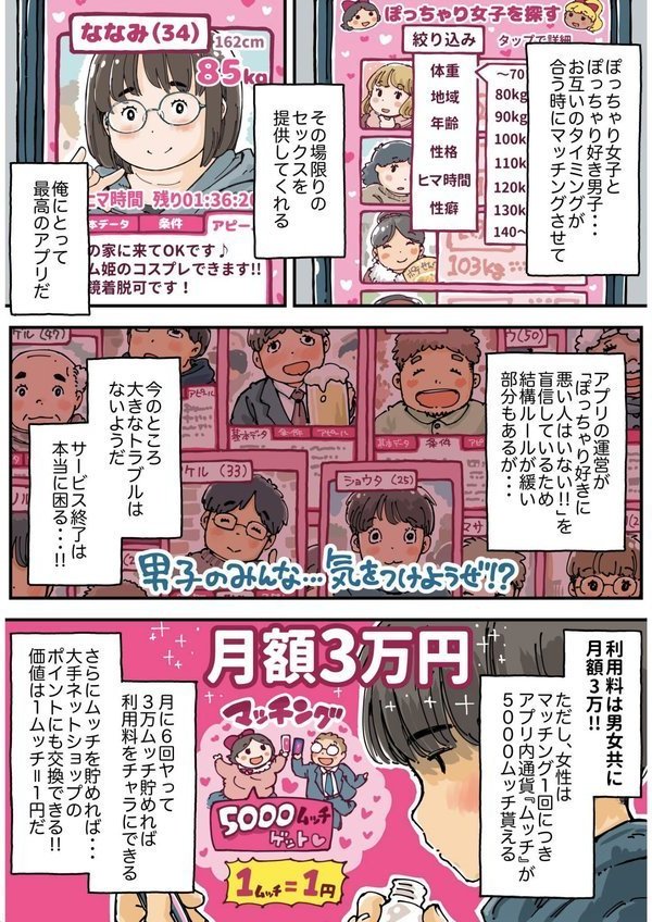 ムッチングアプリ 〜ゆきっぺの思い出〜 《読み切り》【めしミカ】 エロ画像 006