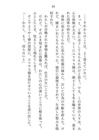 王子＆大魔法使い様と義務でセックスしてた召還聖女ですが世界を救ったのち、逃げてしまいました【さみどり】 エロ同人誌画像 006