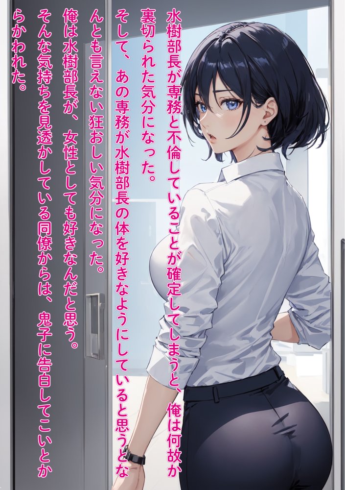 【前後編お得セット】 ［NTR］役員と不倫している鬼女上司を勢いで押し倒し中出し快楽堕ち【影愛産業】 エロ同人誌画像 003