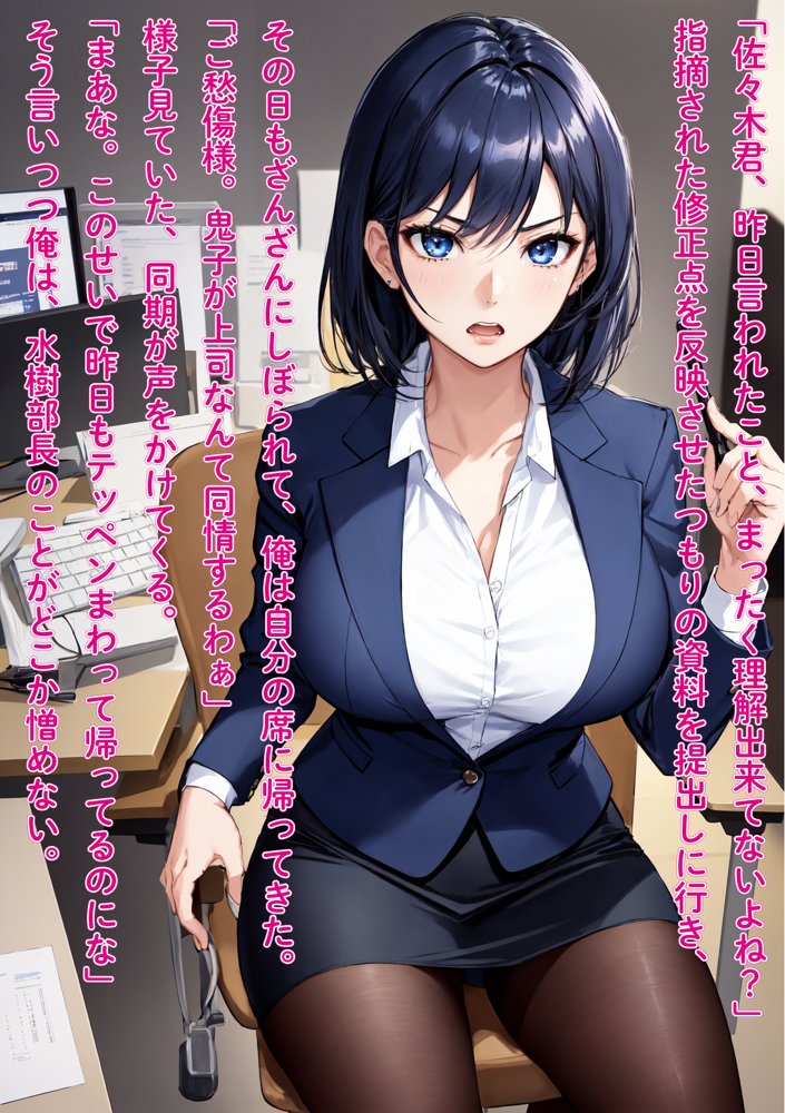 【前後編お得セット】 ［NTR］役員と不倫している鬼女上司を勢いで押し倒し中出し快楽堕ち【影愛産業】 エロ同人誌画像 032