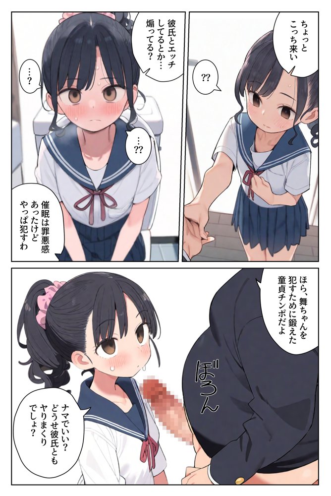 片想いだった幼馴染を催●漬けにして寝取りレ●プする。【湘南ヶ浜】 エロ同人誌画像 008