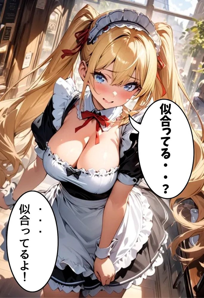 巨乳幼なじみとメイドコスえっち【にじいろ☆がーるず】 エロ同人誌画像 005