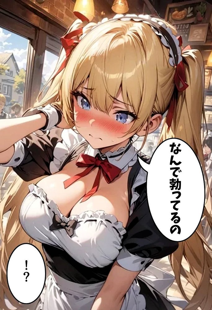 巨乳幼なじみとメイドコスえっち【にじいろ☆がーるず】 エロ同人誌画像 008