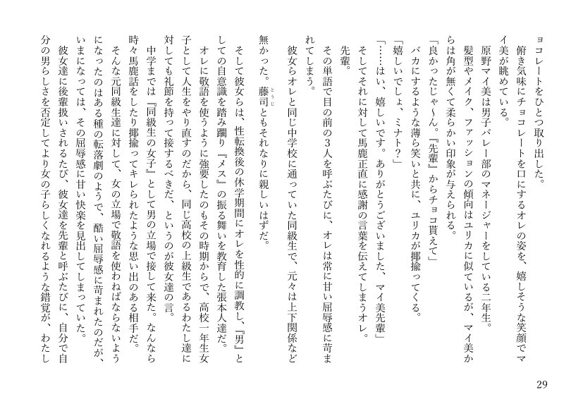 女体化悪友幼馴染はとっくにメス堕ち済み 電子書籍版【米内湖畔書庫】 エロ同人誌画像 022