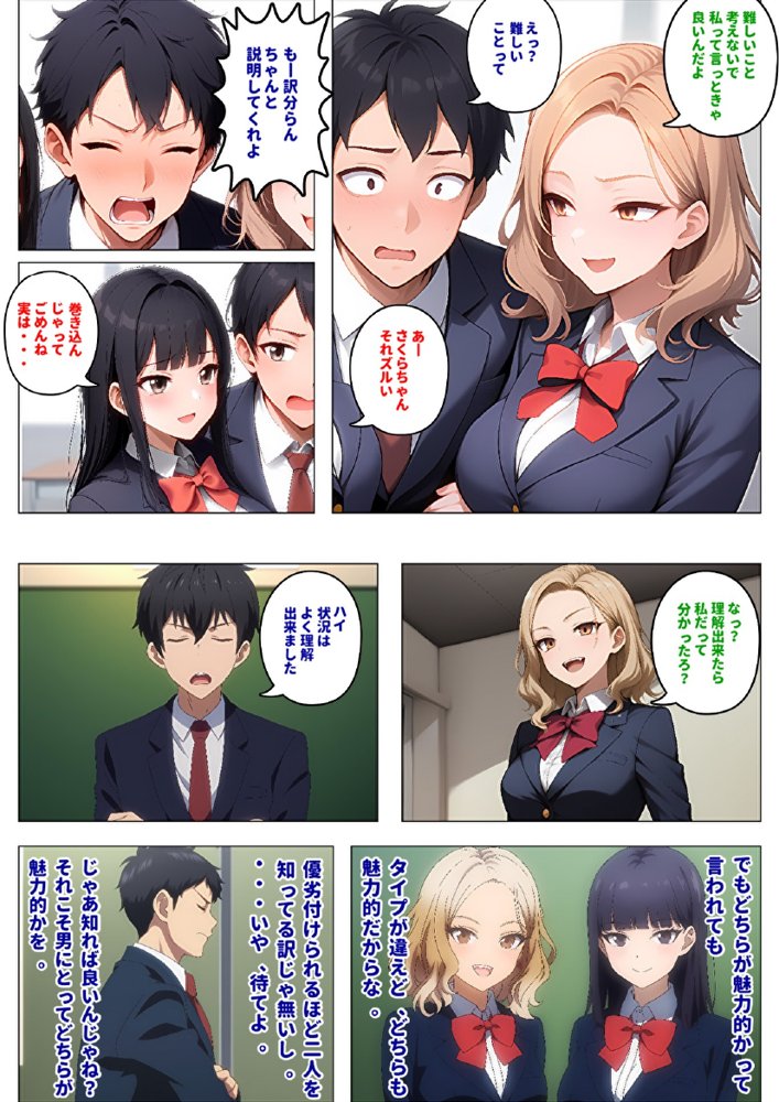【メッチャエロい作品なので新作セールします】委員長とギャルがセックス勝負を始めたんだが俺が審判をする事になった話【暇人クラブ】 エロ同人誌画像 055
