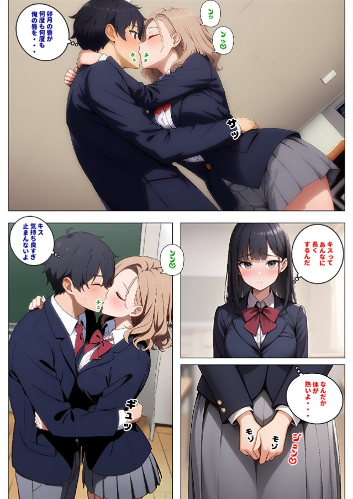 【メッチャエロい作品なので新作セールします】委員長とギャルがセックス勝負を始めたんだが俺が審判をする事になった話【暇人クラブ】 エロ同人誌画像 060