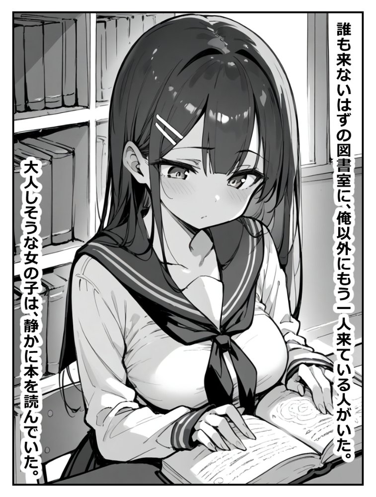 図書室にいた無口な女の子が実はえちえちだったので生ハメしても何も言わないから中出ししまくった話【あにっと屋】 エロ同人誌画像 006