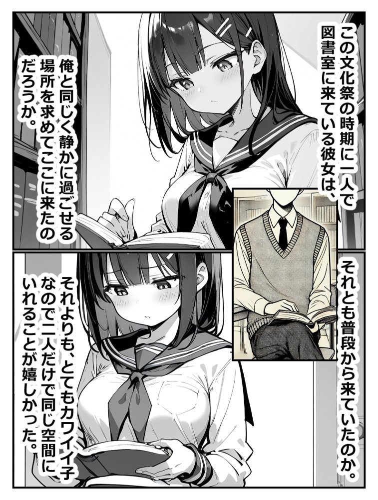 図書室にいた無口な女の子が実はえちえちだったので生ハメしても何も言わないから中出ししまくった話【あにっと屋】 エロ同人誌画像 007