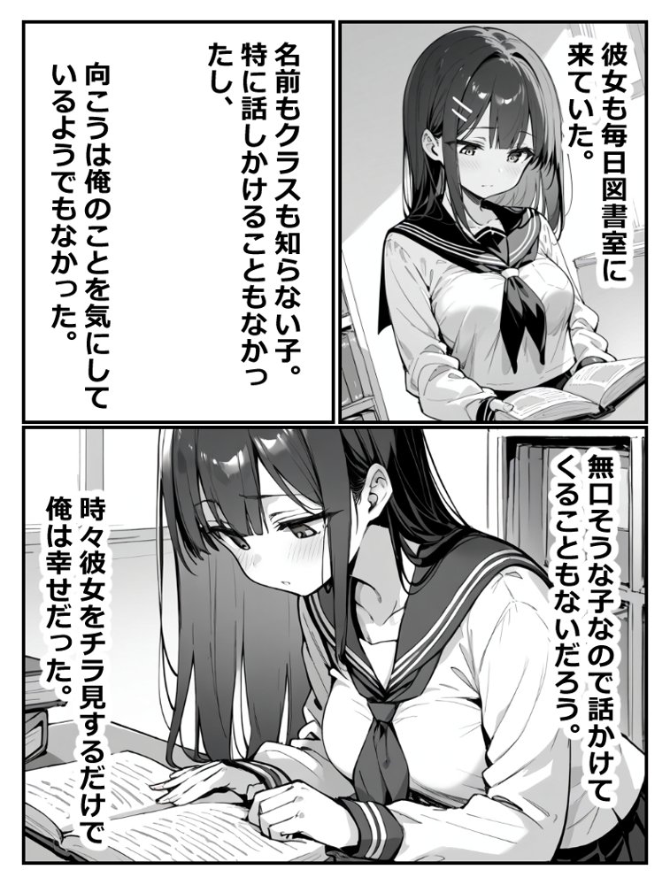 図書室にいた無口な女の子が実はえちえちだったので生ハメしても何も言わないから中出ししまくった話【あにっと屋】 エロ同人誌画像 008