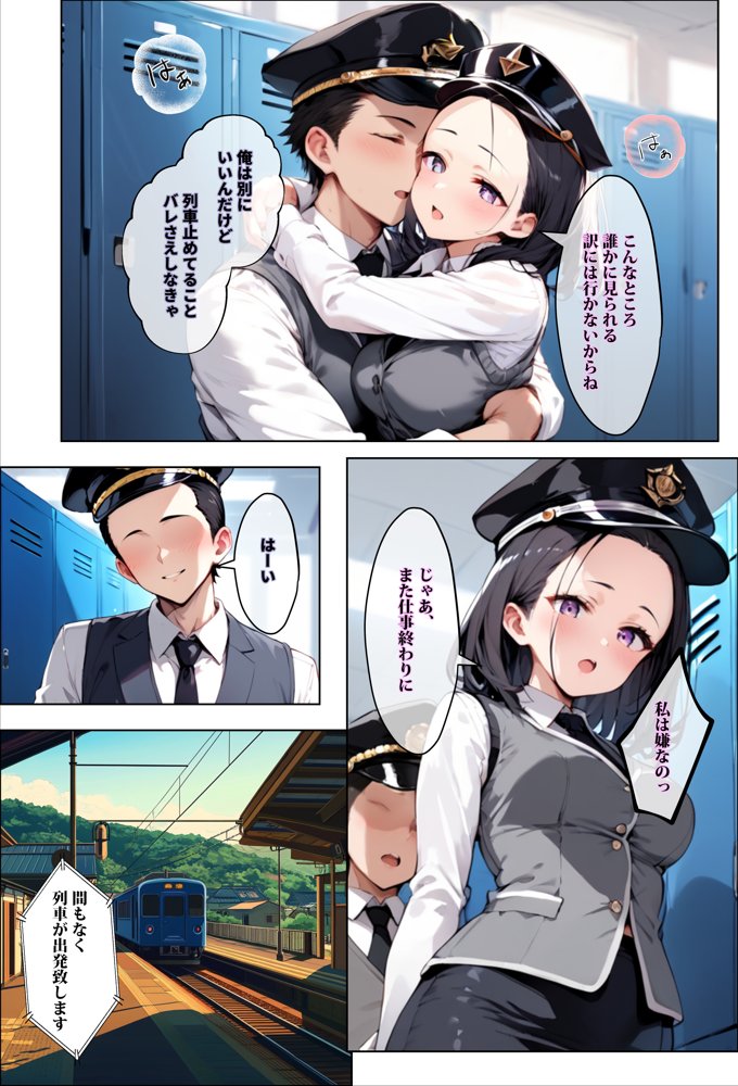 彼氏持ちを寝取ったはずが実は、寝取らせられていた話〜中出し列車で働くビッチ〜【エロマンガールズ】 エロ同人誌画像 006