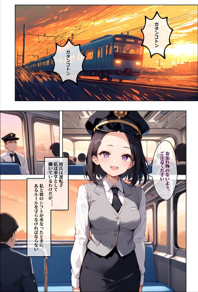 彼氏持ちを寝取ったはずが実は、寝取らせられていた話〜中出し列車で働くビッチ〜【エロマンガールズ】 エロ同人誌画像 008