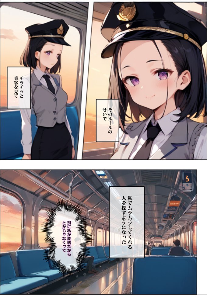 彼氏持ちを寝取ったはずが実は、寝取らせられていた話〜中出し列車で働くビッチ〜【エロマンガールズ】 エロ同人誌画像 009
