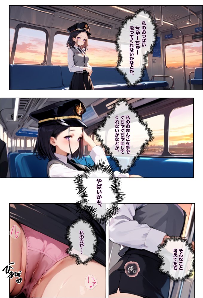 彼氏持ちを寝取ったはずが実は、寝取らせられていた話〜中出し列車で働くビッチ〜【エロマンガールズ】 エロ同人誌画像 010