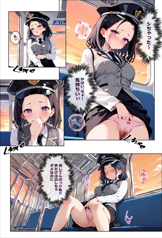 彼氏持ちを寝取ったはずが実は、寝取らせられていた話〜中出し列車で働くビッチ〜【エロマンガールズ】 エロ同人誌画像 014