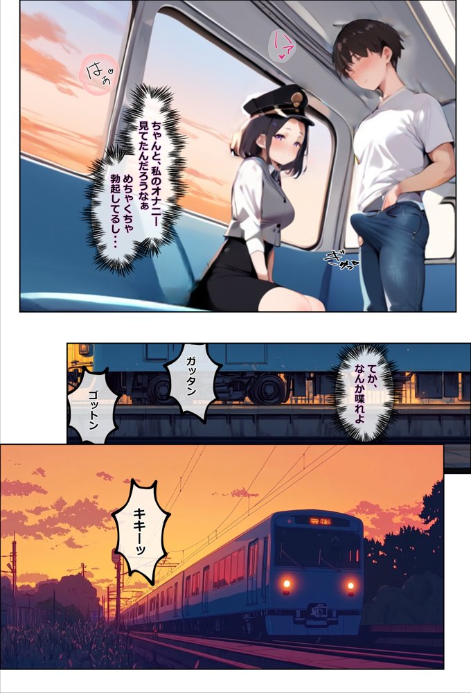 彼氏持ちを寝取ったはずが実は、寝取らせられていた話〜中出し列車で働くビッチ〜【エロマンガールズ】 エロ同人誌画像 022