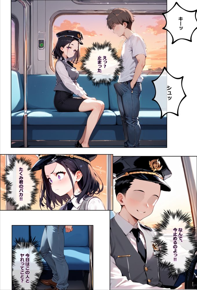 彼氏持ちを寝取ったはずが実は、寝取らせられていた話〜中出し列車で働くビッチ〜【エロマンガールズ】 エロ同人誌画像 023