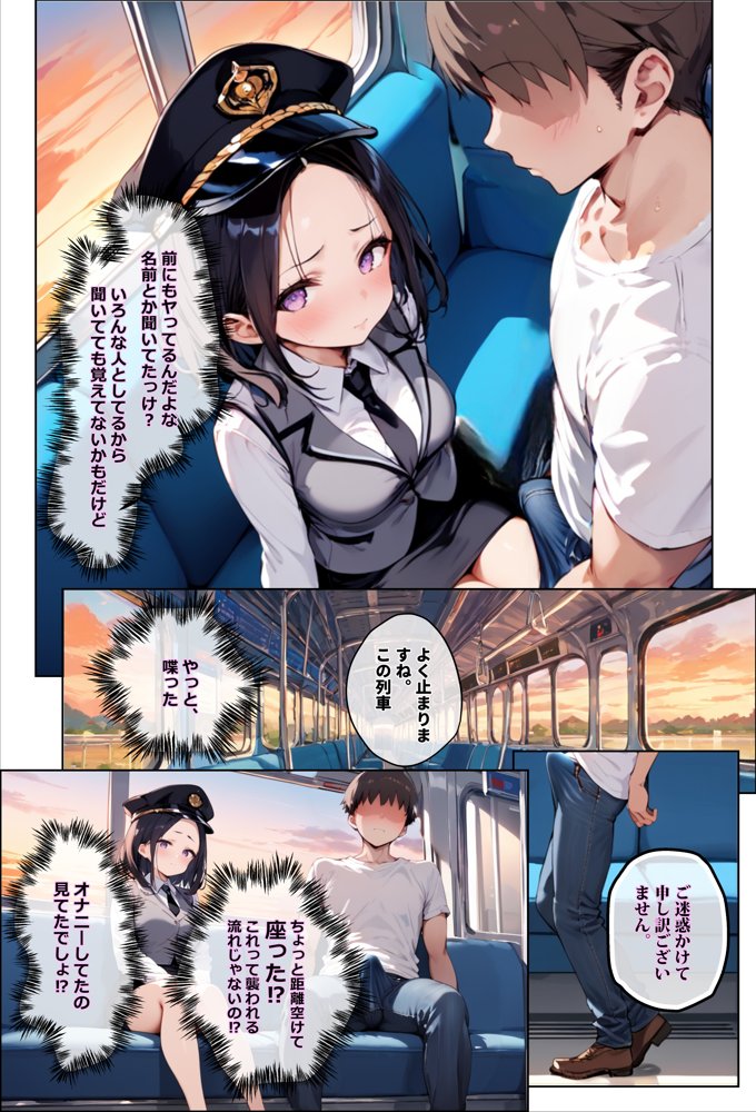 彼氏持ちを寝取ったはずが実は、寝取らせられていた話〜中出し列車で働くビッチ〜【エロマンガールズ】 エロ同人誌画像 024