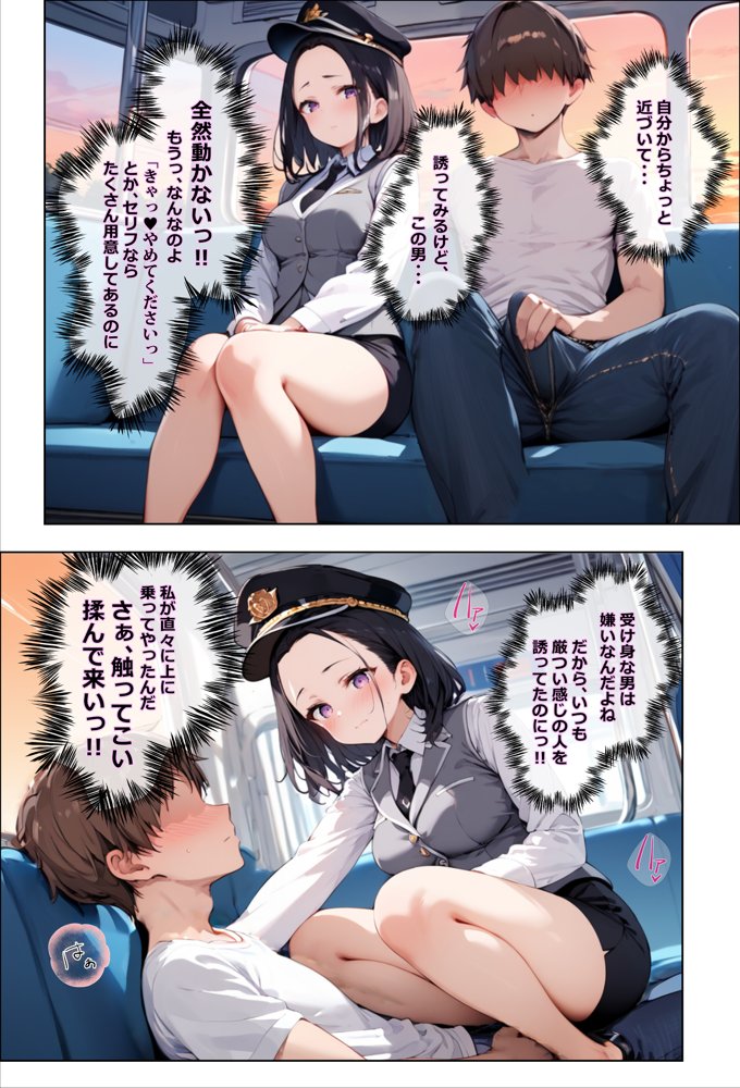 彼氏持ちを寝取ったはずが実は、寝取らせられていた話〜中出し列車で働くビッチ〜【エロマンガールズ】 エロ同人誌画像 025