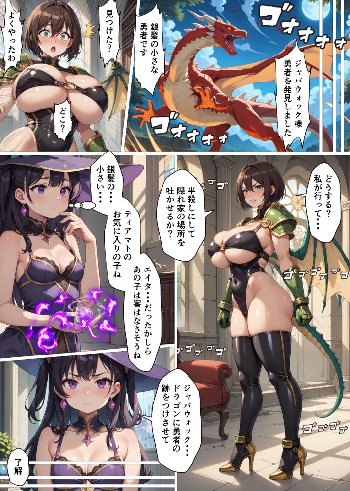 魔王がムチムチエロボディだったので仲間モンスターに堕ちるまで中出しピストンで種付けしまくった話 -Vol.2-【IM】 エロ同人誌画像 011