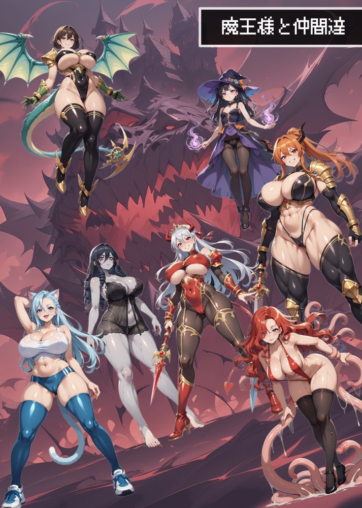 魔王がムチムチエロボディだったので仲間モンスターに堕ちるまで中出しピストンで種付けしまくった話 -Vol.2-【IM】 エロ同人誌画像 026