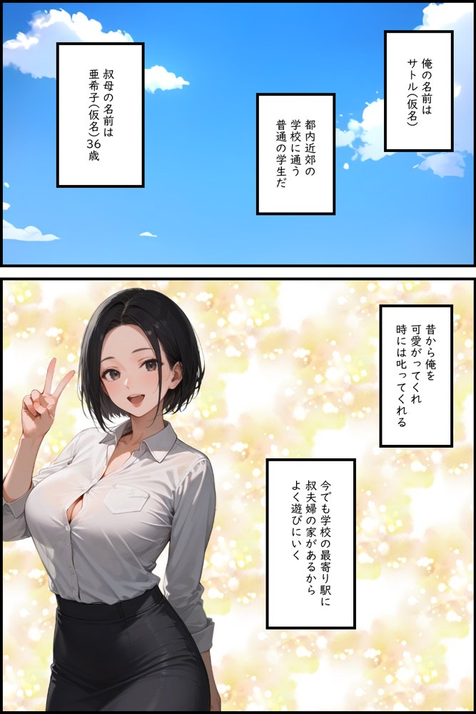 叔母を浮気相手と別れさせてから俺の牝にしたけどなんか質問ある？【飛龍革命】 エロ同人誌画像 002
