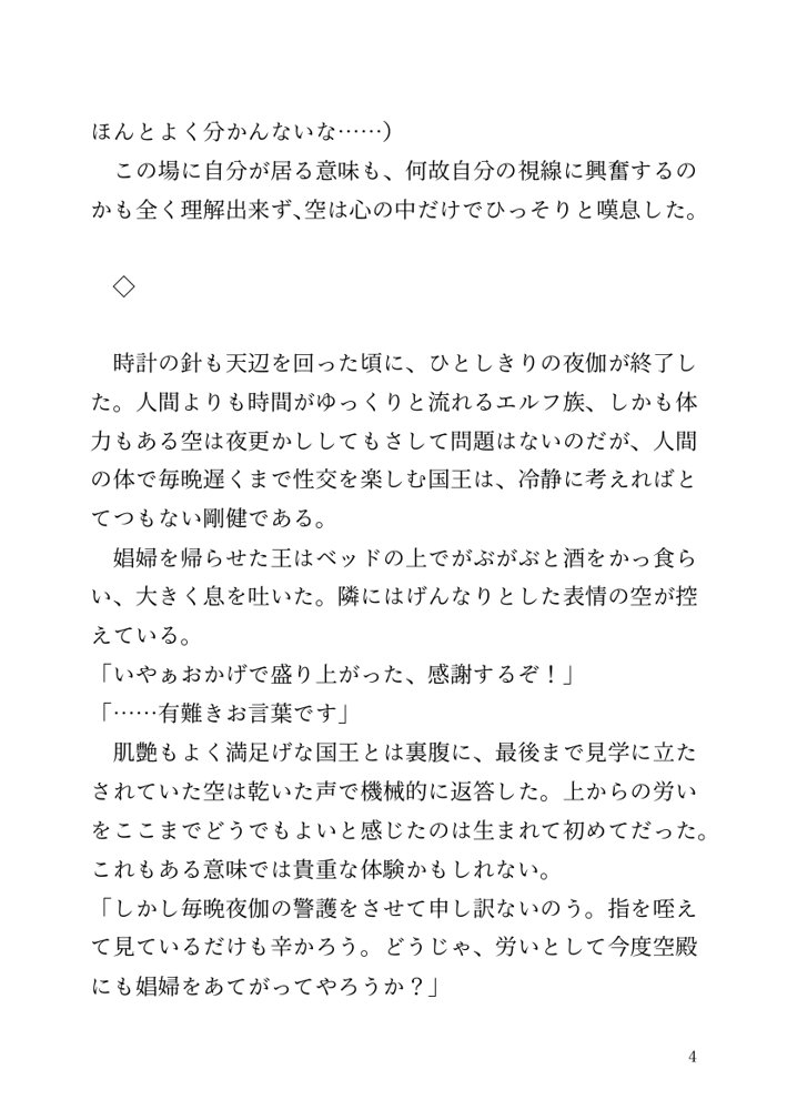 【小説】エルフ騎士様恥辱の御夜伽。絶倫ちんぽに雌伏せん【LETM】 エロ同人誌画像 030
