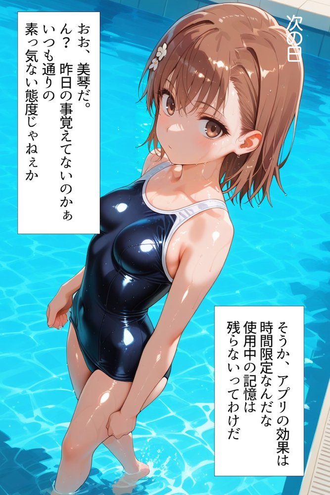 催〇アプリ開発されたカラダ抗えない快楽ボテ腹追加ver-御坂編-【海浜セーター】 エロ同人誌画像 008