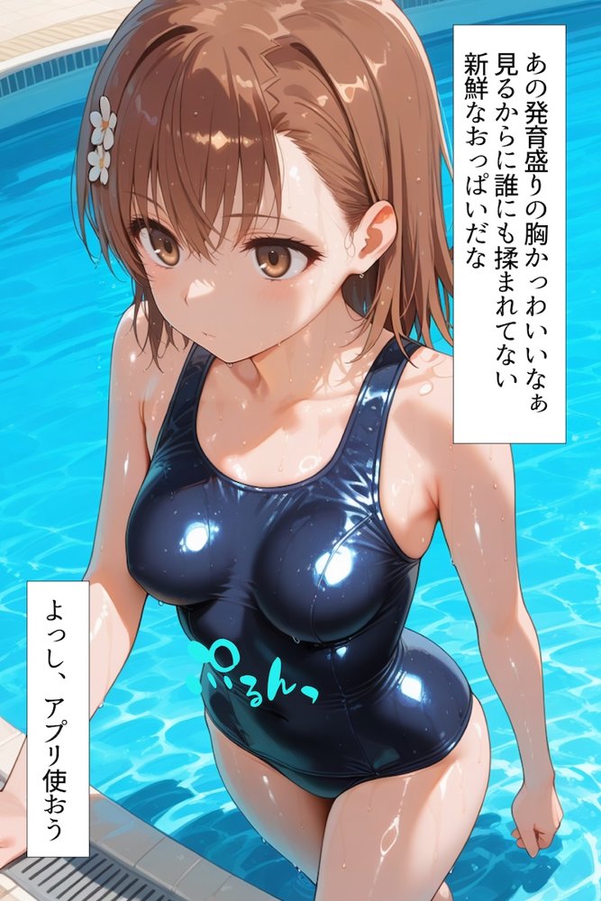 催〇アプリ開発されたカラダ抗えない快楽ボテ腹追加ver-御坂編-【海浜セーター】 エロ同人誌画像 009
