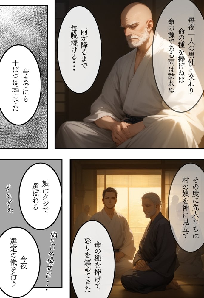日本の奇習〜雨乞いの儀式編〜【もうそう書店】 エロ同人誌画像 003