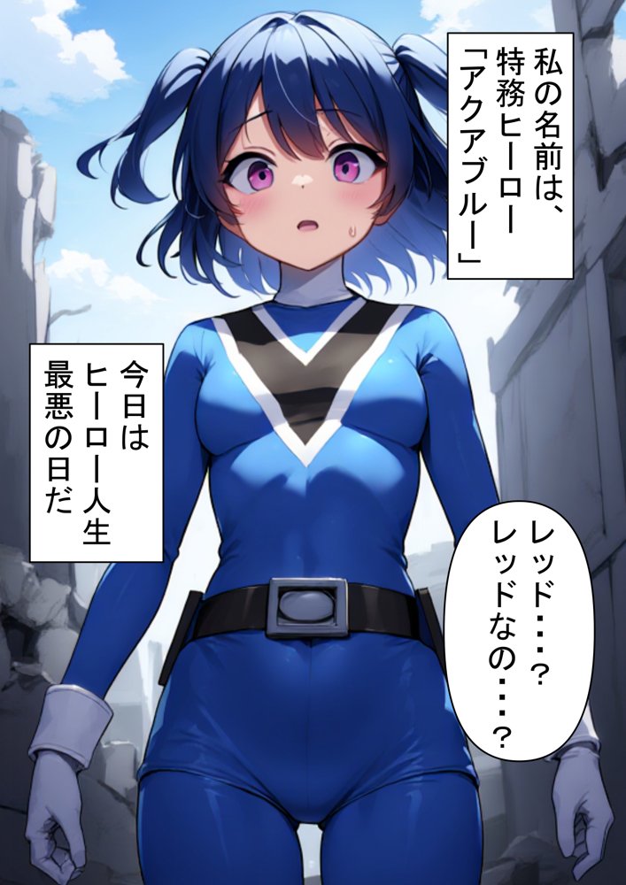 昼はヒーロー、夜はマラマラ怪人2【怪人服なんて着ちゃダメなのに！】【しぼサニー怪人】 エロ同人誌画像 001