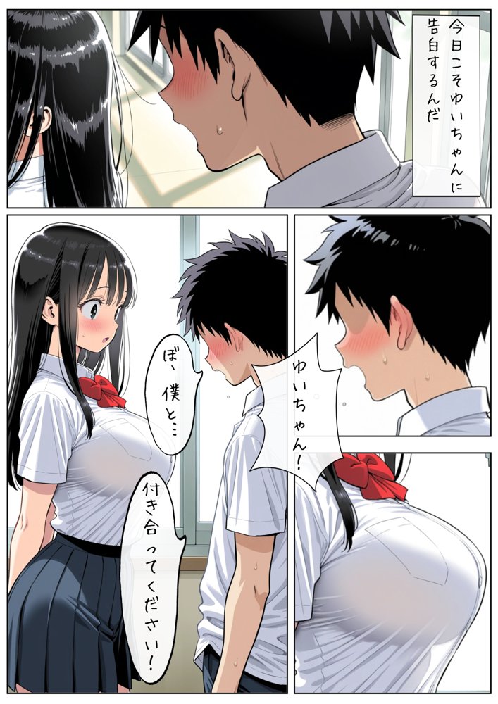 男女交際禁止の学校で隠れて付き合っていたら巨根の先輩にバレて潮吹きアクメさせられた話【エロこみっ】 hitomi無料エロ漫画（同人誌）サンプル画像006