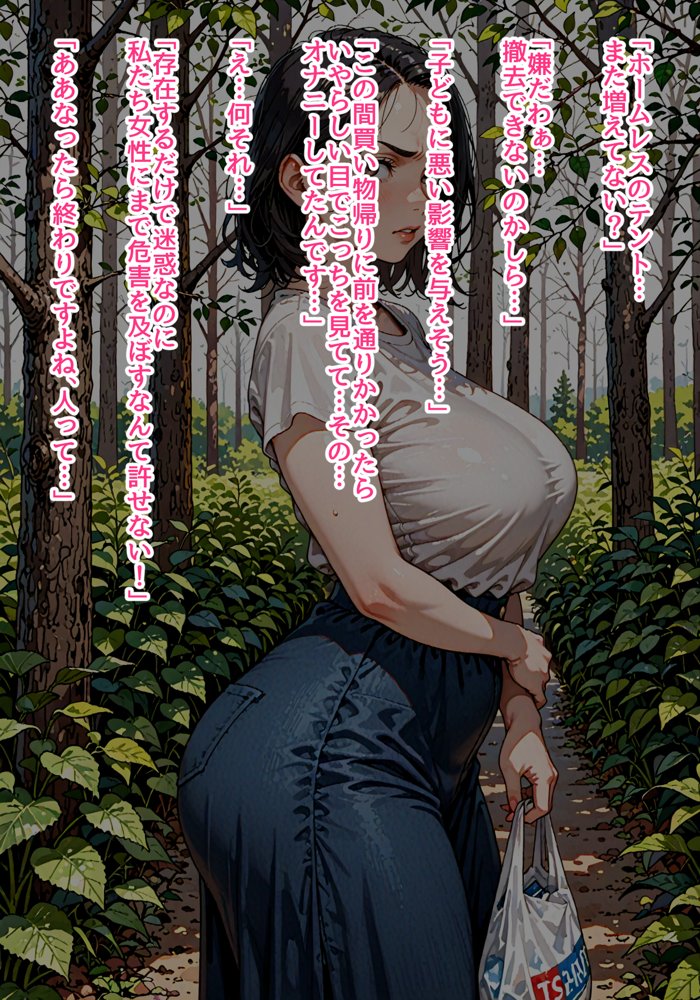 【監禁】ホームレスたちの性処理便女にされるセレブな主婦たち【デロデロ】 無料エロ漫画（同人誌）サンプル画像001
