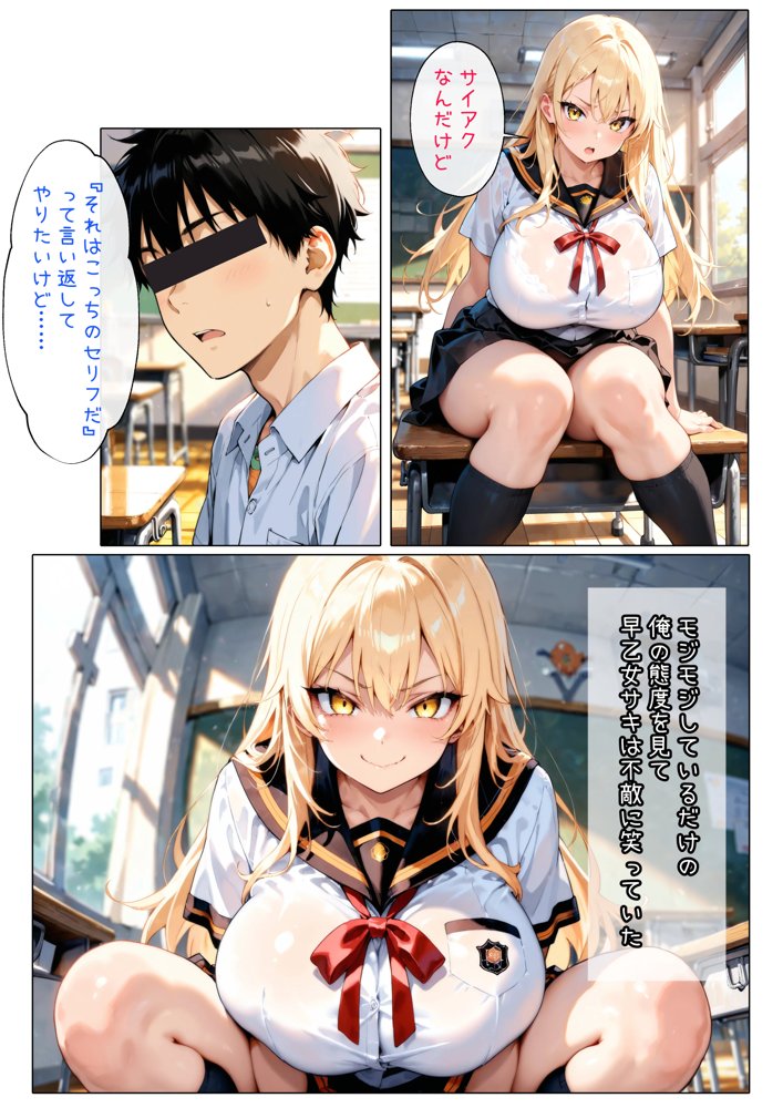 ギャルと二人きりで補習を受けたら、そりゃエロいことになる【ヒミツ研究クラブ】 無料エロ漫画（同人誌）サンプル画像004