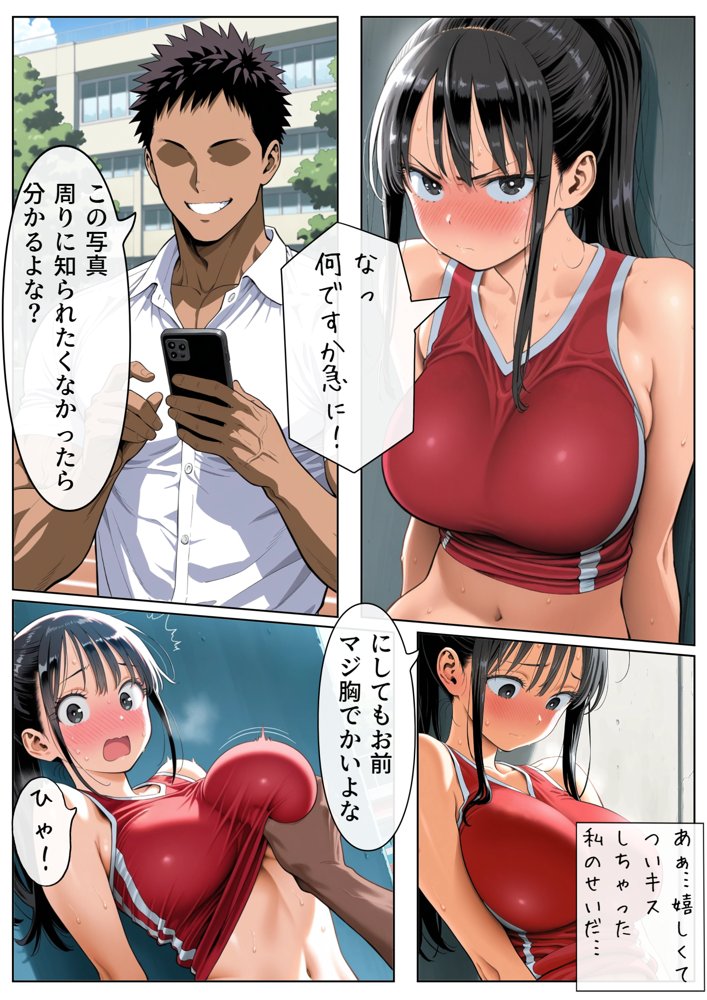 男女交際禁止の学校で隠れて付き合っていたら巨根の先輩にバレて潮吹きアクメさせられた話【エロこみっ】 hitomi無料エロ漫画（同人誌）サンプル画像016