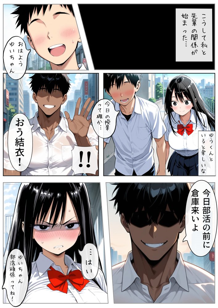 男女交際禁止の学校で隠れて付き合っていたら巨根の先輩にバレて潮吹きアクメさせられた話【エロこみっ】 hitomi無料エロ漫画（同人誌）サンプル画像030