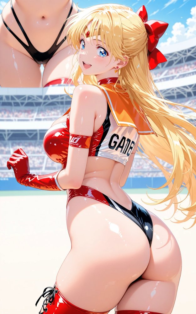 【発情美少女】美少女戦士セー〇ーヴィーナス編【画像生成マン】 無料エロ漫画（同人誌）サンプル画像002